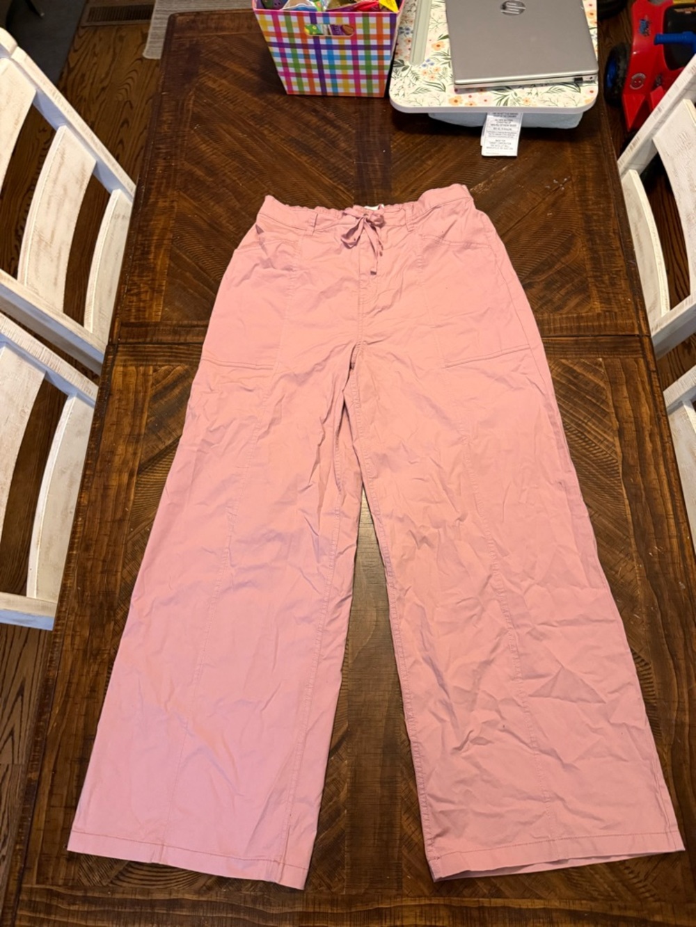 No Boundaries Dusty Rose Elastic Waist Pants